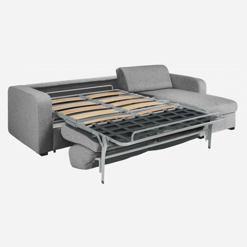 Habitat Canapé Convertible D'angle 3 Places à Lattes En Tissu - Gris 3 Habitat Canapé Convertible D'angle 3 Places à Lattes En Tissu - Gris – Image 3