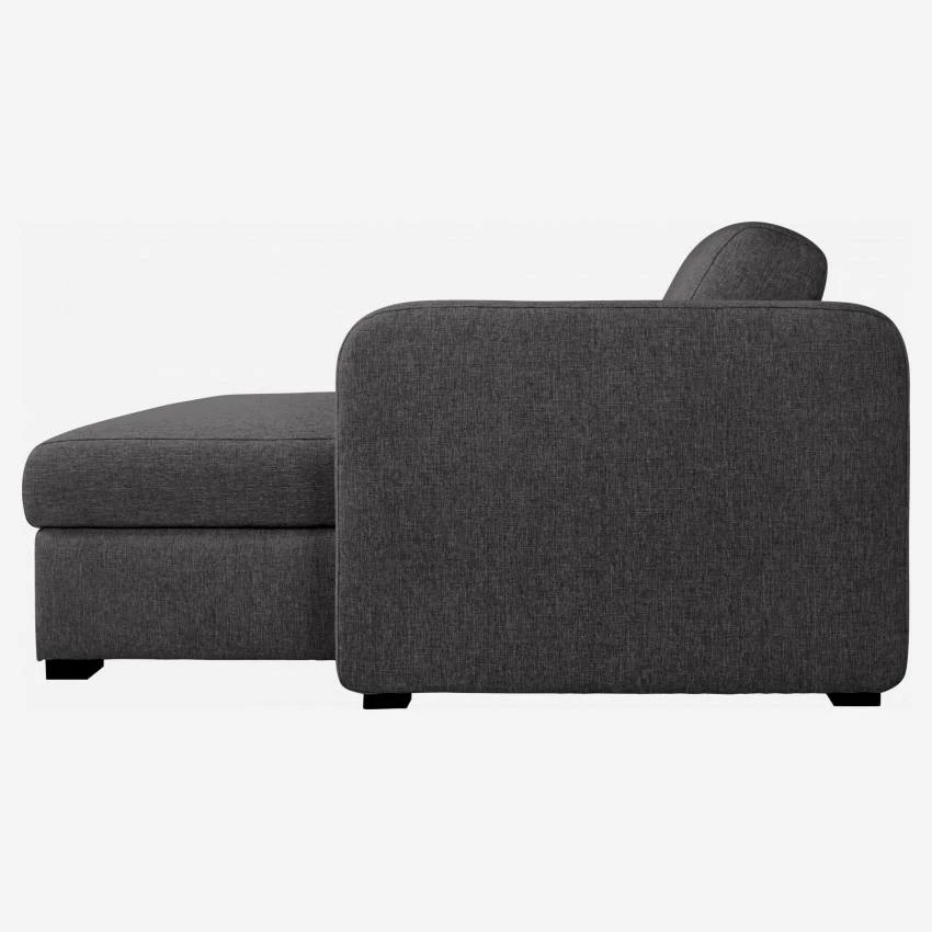 Habitat Canapé Convertible D'angle 3 Places En Tissu - Gris Foncé 6 Habitat Canapé Convertible D'angle 3 Places En Tissu - Gris Foncé – Image 6