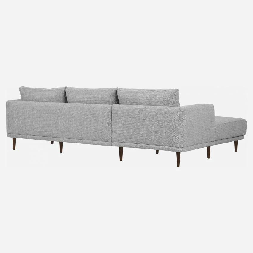 Habitat Canapé D'angle Avec Méridienne Gauche En Tissu - Gris Clair 3 Habitat Canapé D'angle Avec Méridienne Gauche En Tissu - Gris Clair – Image 3