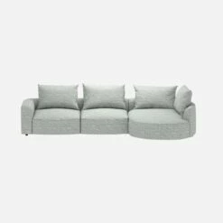 Habitat Canapé D'angle Droit En Tissu Alba - Gris Brume -meubles boutique canape dangle droit en tissu alba gris brume 10375141 1