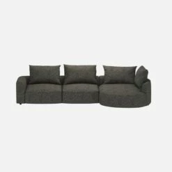 Habitat Canapé D'angle Droit En Tissu Alba - Gris Nuage 8 Habitat Canapé D'angle Droit En Tissu Alba - Gris Nuage -meubles boutique canape dangle droit en tissu alba gris nuage 10375165 1