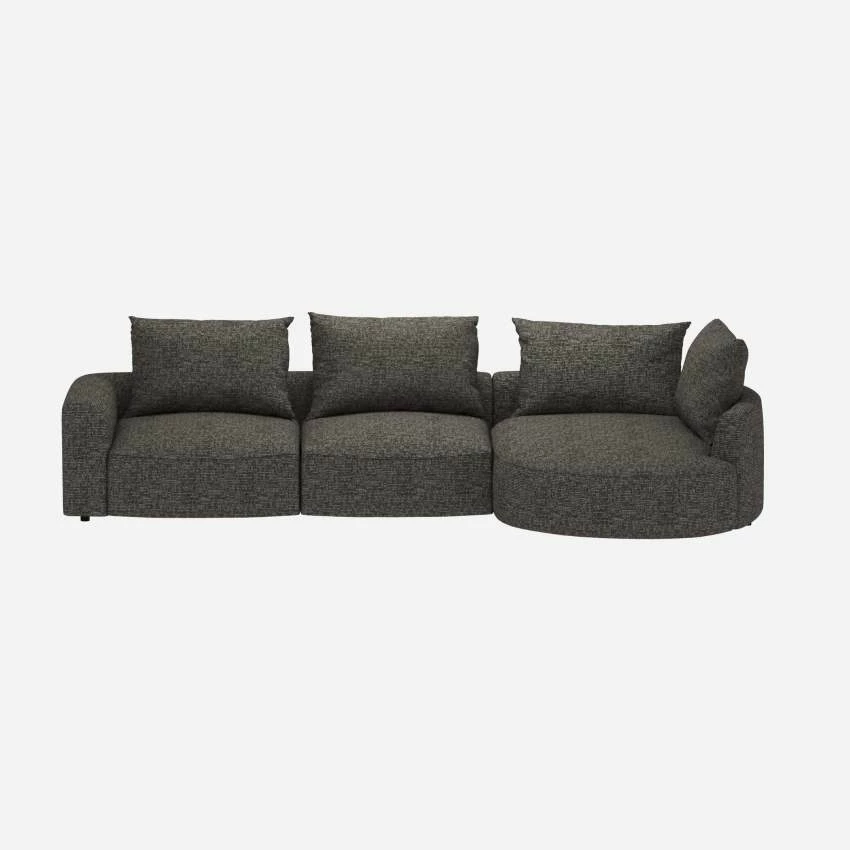 Habitat Canapé D'angle Droit En Tissu Alba - Gris Nuage 1 Habitat Canapé D'angle Droit En Tissu Alba - Gris Nuage