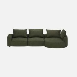 Habitat Canapé D'angle Droit En Tissu Lucca - Vert Mousse 8 Habitat Canapé D'angle Droit En Tissu Lucca - Vert Mousse -meubles boutique canape dangle droit en tissu lucca vert mousse 10375029 1