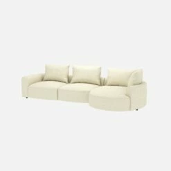 Habitat Canapé D'angle Droit En Tissu Venezia - Blanc Craie 7 Habitat Canapé D'angle Droit En Tissu Venezia - Blanc Craie -meubles boutique canape dangle droit en tissu venezia blanc craie 10374985