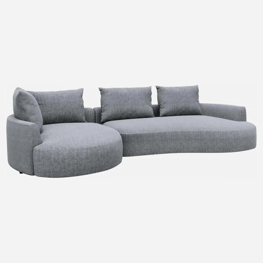 Habitat Canapé D'angle Gauche De Forme Organique En Tissu Bellagio - Bleu Céleste 2 Habitat Canapé D'angle Gauche De Forme Organique En Tissu Bellagio - Bleu Céleste – Image 2