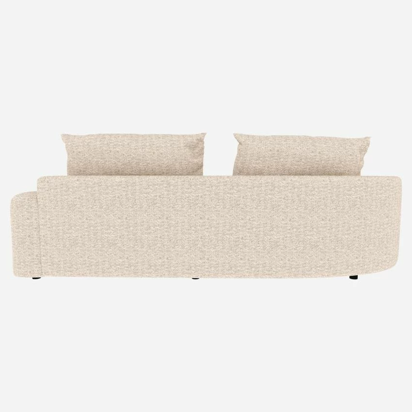 Habitat Canapé D'angle Gauche De Forme Organique En Tissu Bormio - Blanc Albâtre 3 Habitat Canapé D'angle Gauche De Forme Organique En Tissu Bormio - Blanc Albâtre – Image 3