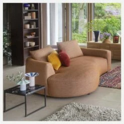 Habitat Canapé D'angle Gauche De Forme Organique En Tissu Lucca - Marron Noisette 9 Habitat Canapé D'angle Gauche De Forme Organique En Tissu Lucca - Marron Noisette -meubles boutique canape dangle gauche de forme organique en tissu lucca marron noisette 13502805