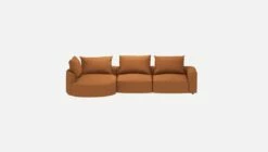 Habitat Canapé D'angle Gauche En Tissu Lucca - Marron Noisette -meubles boutique canape dangle gauche en tissu lucca marron noisette 10375069 2