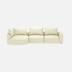 Habitat Canapé D'angle Gauche En Tissu Venezia - Blanc Craie 8 Habitat Canapé D'angle Gauche En Tissu Venezia - Blanc Craie -meubles boutique canape dangle gauche en tissu venezia blanc craie 10375013 1