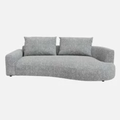 Habitat Canapé D'angle Droit De Forme Organique En Tissu Bellagio - Bleu Céleste