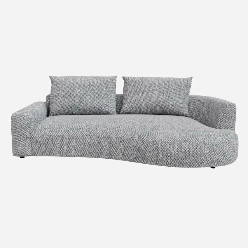 Habitat Canapé D'angle Droit De Forme Organique En Tissu Bellagio - Bleu Céleste 1 Habitat Canapé D'angle Droit De Forme Organique En Tissu Bellagio - Bleu Céleste