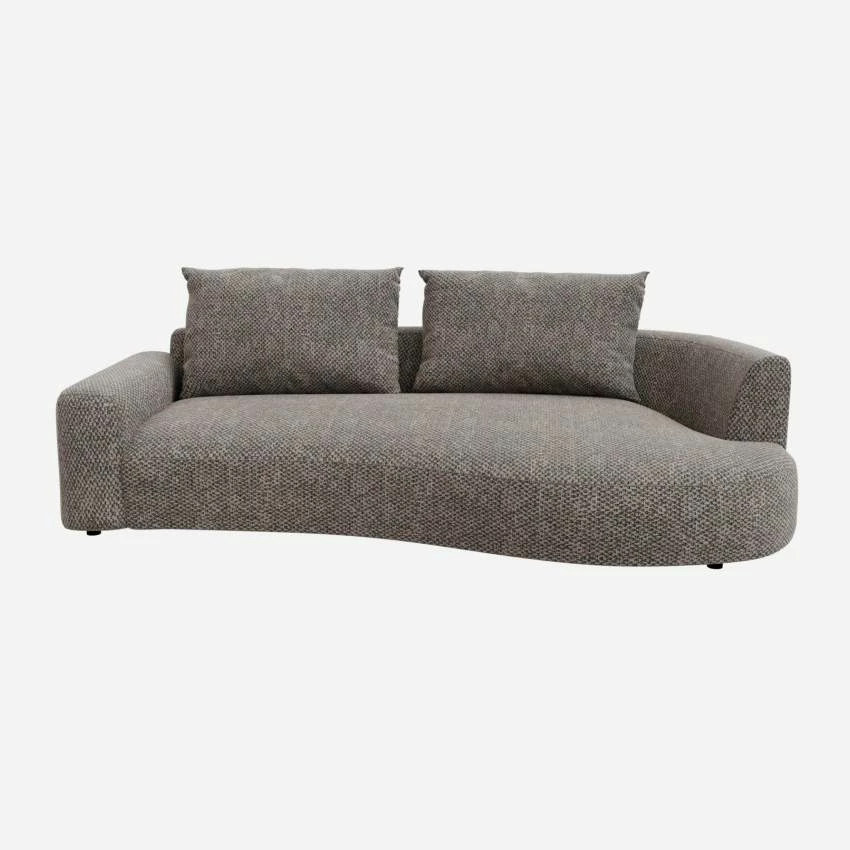 Habitat Canapé D'angle Droit De Forme Organique En Tissu Bellagio - Gris Nocturne 6 Habitat Canapé D'angle Droit De Forme Organique En Tissu Bellagio - Gris Nocturne – Image 6