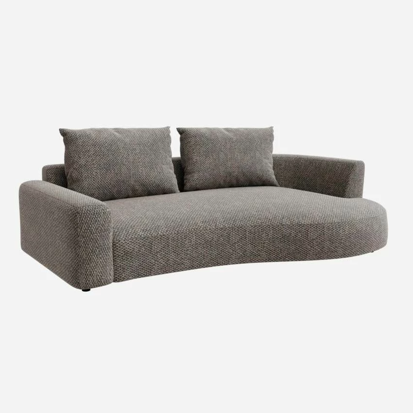 Habitat Canapé D'angle Droit De Forme Organique En Tissu Bellagio - Gris Nocturne 2 Habitat Canapé D'angle Droit De Forme Organique En Tissu Bellagio - Gris Nocturne – Image 2