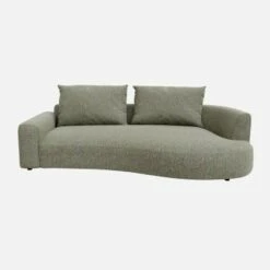 Habitat Canapé D'angle Droit De Forme Organique En Tissu Bellagio - Vert Lagon -meubles boutique catane cnp organique 2p drt bellag vert 11074027 1