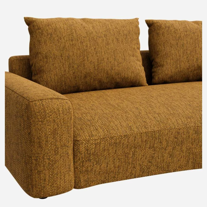 Habitat Canapé D'angle Droit De Forme Organique En Tissu Copparo - Jaune Moutarde 4 Habitat Canapé D'angle Droit De Forme Organique En Tissu Copparo - Jaune Moutarde – Image 4