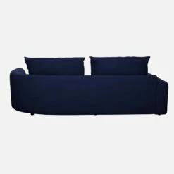 Habitat Canapé D'angle Droit De Forme Organique En Velours - Bleu Encre 8 Habitat Canapé D'angle Droit De Forme Organique En Velours - Bleu Encre -meubles boutique catane cnp organique 2p drt velours bleu 11598243