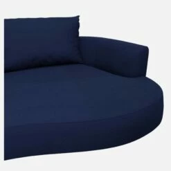 Habitat Canapé D'angle Droit De Forme Organique En Velours - Bleu Encre 10 Habitat Canapé D'angle Droit De Forme Organique En Velours - Bleu Encre -meubles boutique catane cnp organique 2p drt velours bleu 11598251