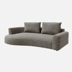 Habitat Canapé D'angle Gauche De Forme Organique En Tissu Bellagio - Gris Nocturne 7 Habitat Canapé D'angle Gauche De Forme Organique En Tissu Bellagio - Gris Nocturne -meubles boutique catane cnp organique 2p gch bellag noir 11074091