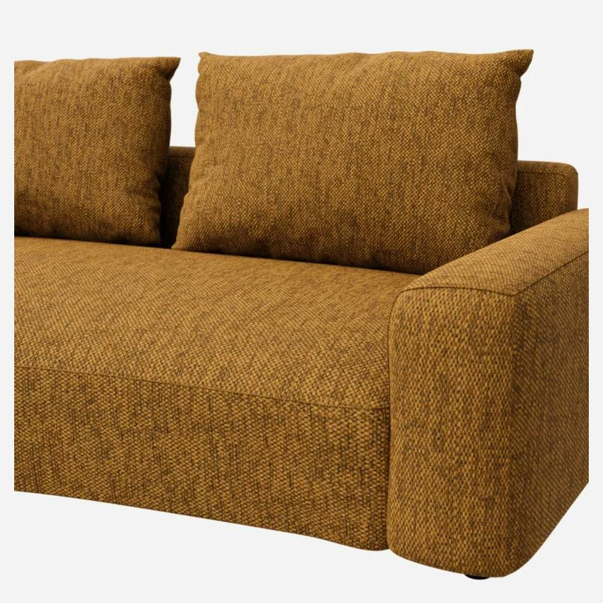 Habitat Canapé D'angle Gauche De Forme Organique En Tissu Copparo - Jaune Moutarde 4 Habitat Canapé D'angle Gauche De Forme Organique En Tissu Copparo - Jaune Moutarde – Image 4