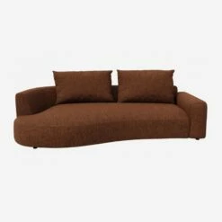 Habitat Canapé D'angle Gauche De Forme Organique En Tissu Copparo - Orange Rouille 11 Habitat Canapé D'angle Gauche De Forme Organique En Tissu Copparo - Orange Rouille -meubles boutique catane cnp organique 2p gch copp rouille 11598375 1