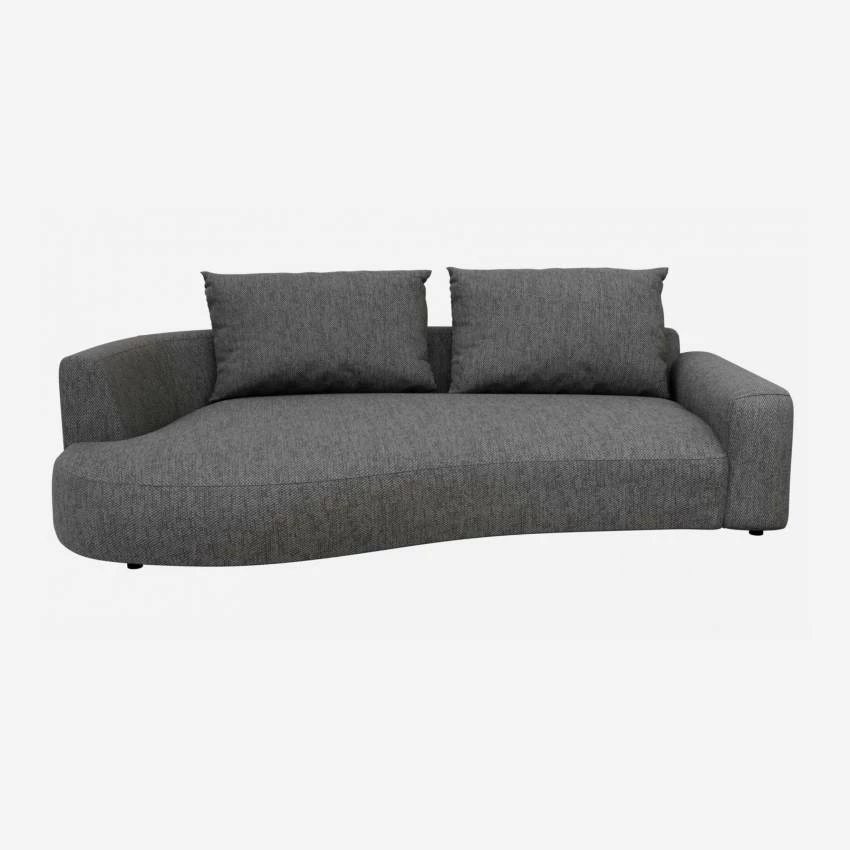 Habitat Canapé D'angle Gauche De Forme Organique En Tissu Copparo - Gris Ardoise 6 Habitat Canapé D'angle Gauche De Forme Organique En Tissu Copparo - Gris Ardoise – Image 6