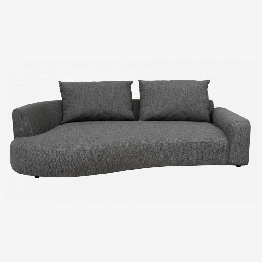 Habitat Canapé D'angle Gauche De Forme Organique En Tissu Copparo - Gris Ardoise 1 Habitat Canapé D'angle Gauche De Forme Organique En Tissu Copparo - Gris Ardoise