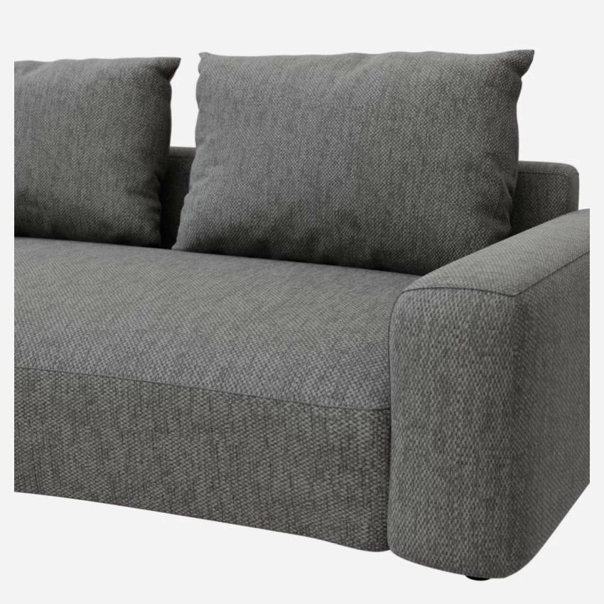 Habitat Canapé D'angle Gauche De Forme Organique En Tissu Copparo - Gris Ardoise 4 Habitat Canapé D'angle Gauche De Forme Organique En Tissu Copparo - Gris Ardoise – Image 4