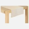 Habitat Chemin De Table En Lin - 40 X 140 Cm - Blanc Et Orange
