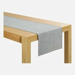 Habitat Chemin De Table En Lin - 45 X 200 Cm - Gris -meubles boutique chemin de table en lin 45 x 200 cm gris 1327683 1