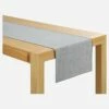 Habitat Chemin De Table En Lin - 45 X 200 Cm - Gris