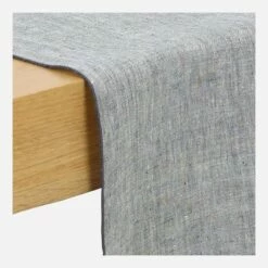 Habitat Chemin De Table En Lin - 45 X 200 Cm - Gris -meubles boutique chemin de table en lin 45 x 200 cm gris 1327687 1