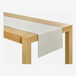 Habitat Chemin De Table En Lin - 45 X 200 Cm - Naturel -meubles boutique chemin de table en lin 45 x 200 cm naturel 1327667 1