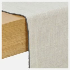 Habitat Chemin De Table En Lin - 45 X 200 Cm - Naturel -meubles boutique chemin de table en lin 45 x 200 cm naturel 1327671