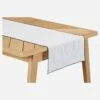 Habitat Chemin De Table En Lin - 45 X 200 Cm - Rayures Noires