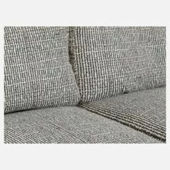Habitat Canapé 3 Places En Tissu Italien - Gris Mélangé - Pieds Noirs -meubles boutique chester cnp 3p chevron p n 4155227