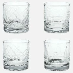 Habitat Lot De 4 Verres à Whisky En Verre - Transparent