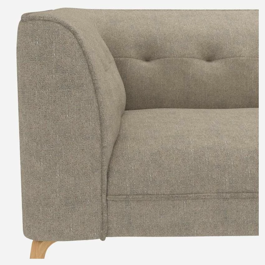 Habitat Canapé Droit 3 Places En Tissu Lucca - Blanc Mastic 5 Habitat Canapé Droit 3 Places En Tissu Lucca - Blanc Mastic – Image 5