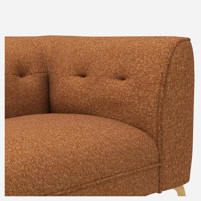 Habitat Canapé Droit 3 Places En Tissu Lucca - Marron Noisette 4 Habitat Canapé Droit 3 Places En Tissu Lucca - Marron Noisette – Image 4