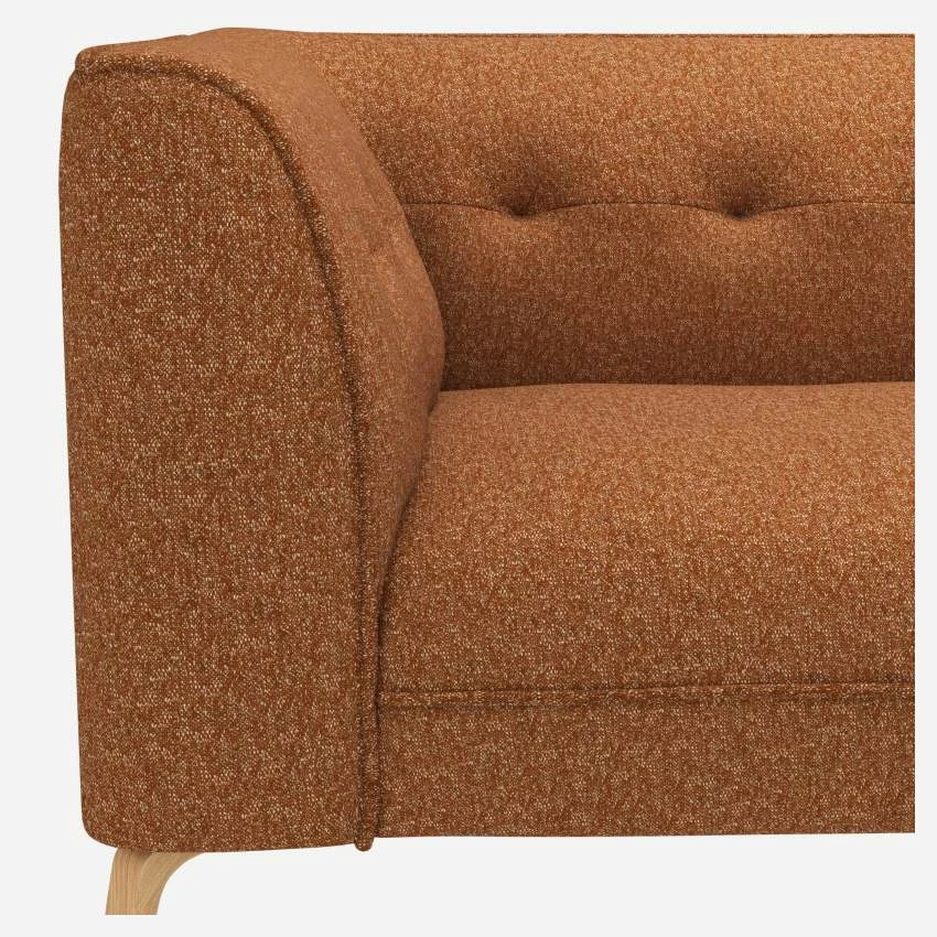 Habitat Canapé Droit 3 Places En Tissu Lucca - Marron Noisette 5 Habitat Canapé Droit 3 Places En Tissu Lucca - Marron Noisette – Image 5