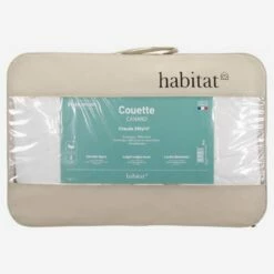 Habitat Couette Chaude En Duvet De Canard Français - 280 Gr/m² - 140 X 200 Cm -meubles boutique couette chaude 90 de duvet de canard francais 280gr 140x200cm 1087723