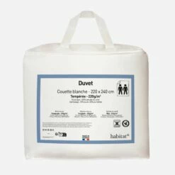 Habitat Couette En Duvet De Canard Français - 220 Gr/m² - 220 X 240 Cm -meubles boutique couette en duvet de canard francais 220 gr m 220 x 240 cm 9190765 1