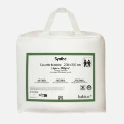 Habitat Couette Légère En Synthétique- 200 Gr/m² - 200 X 200 Cm -meubles boutique couette legere en synthetique 200 gr m 200 x 200 cm 9190801 1