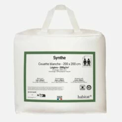 Habitat Couette Légère En Synthétique- 200 Gr/m² - 200 X 200 Cm -meubles boutique couette legere en synthetique 200 gr m 200 x 200 cm 9190801