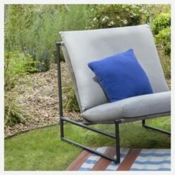 Habitat Coussin En Coton - 50 X 50 Cm - Bleu -meubles boutique coussin en coton 50 x 50 cm bleu 13502679