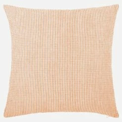 Habitat Coussin En Lin - 50 X 50 Cm - Orange