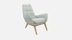 Habitat Fauteuil En Tissu Alba - Gris Brume -Pieds Chêne -meubles boutique dena fauteuil alba gris clair p chene 10275969 2