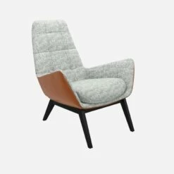 Habitat Fauteuil En Tissu Alba Gris Brume Et Cuir Vintage - Pieds Noirs 7 Habitat Fauteuil En Tissu Alba Gris Brume Et Cuir Vintage - Pieds Noirs -meubles boutique dena fauteuil alba gris cr vt p noir 10275905