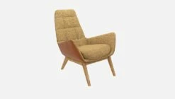 Habitat Fauteuil En Tissu Alba Jaune Soleil Et Cuir Vintage - Pieds Chêne 11 Habitat Fauteuil En Tissu Alba Jaune Soleil Et Cuir Vintage - Pieds Chêne -meubles boutique dena fauteuil alba jaune cr v tp chene 10275849 2