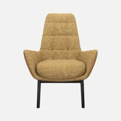 Habitat Fauteuil En Tissu Alba Jaune Soleil Et Cuir Vintage - Pieds Noirs 8 Habitat Fauteuil En Tissu Alba Jaune Soleil Et Cuir Vintage - Pieds Noirs -meubles boutique dena fauteuil alba jaune cr vt p noir 10275909 1