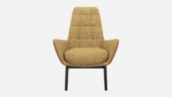 Habitat Fauteuil En Tissu Alba Jaune Soleil Et Cuir Vintage - Pieds Noirs 10 Habitat Fauteuil En Tissu Alba Jaune Soleil Et Cuir Vintage - Pieds Noirs -meubles boutique dena fauteuil alba jaune cr vt p noir 10275909 2